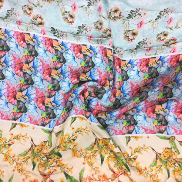 Buy Blossoming Beauty Floral Print Fabric @ 283 INR