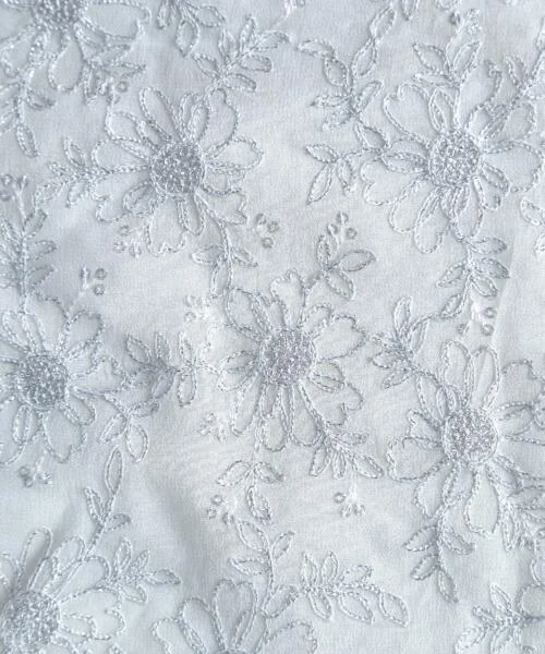Buy Chain Stitched Sequins Embroidery Fabric @ 422