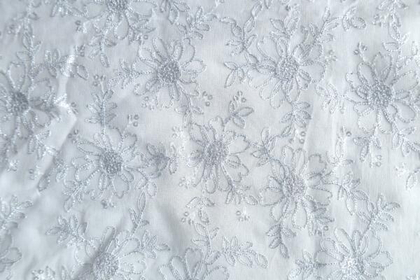 Buy Chain Stitched Sequins Embroidery Fabric @ 422