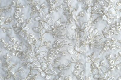 Buy Coding Thread Work sequins embroidery fabric at 645