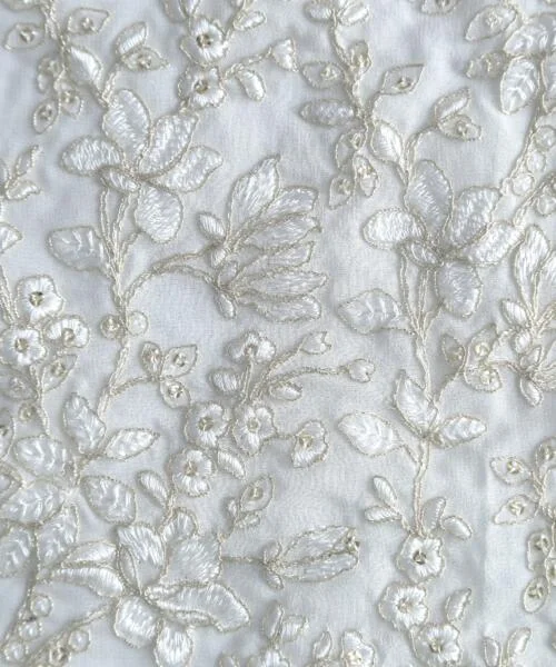 Buy Coding Thread Work sequins embroidery fabric at 645