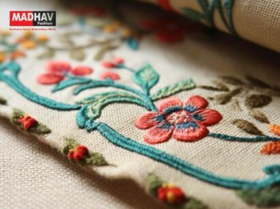 Buy Embroidery Fabric for Your Ethnic Garment Manufacturing Company