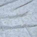 Buy Trendy Jaal Pattern Embroidery with Mirror Work Fabric @ 395 INR