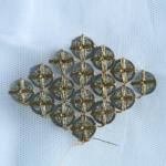 Buy Diamond Style Embroidery Butti Featuring Sandwich Sequins and White Thread @ 143 - Image 4