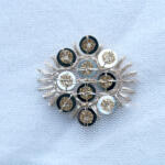 Buy Fancy Sequins Embroidery Butti Fabric @143 - Image 2