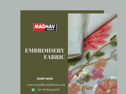Premium Floral Daman and Sequins Fabric for Garment Manufacturers