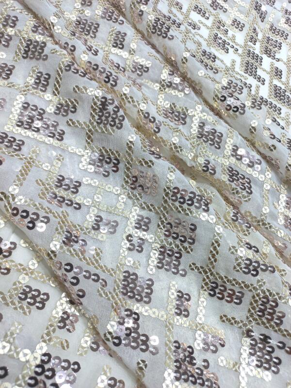 Allover Heavy Sequins fabric Madhav fashion