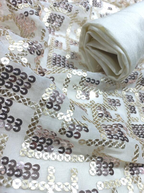 Allover Heavy Sequins fabric