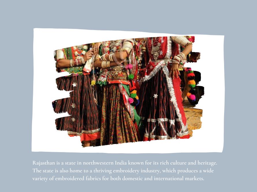 Ajrakh Pattern Embroidery fabrics Supplier in Jodhpur rajasthan State