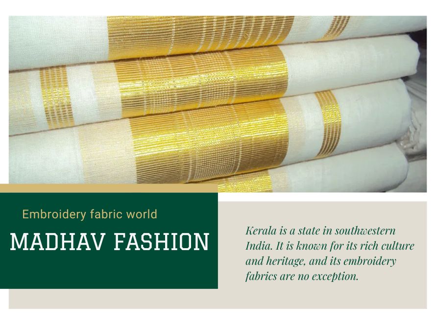 Premium Cotton Embroidery fabrics Supplier in Thiruvananthapuram Kerala State