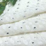 Buy Heavy Mirror Work Allover Embroidery Fabric @ 690