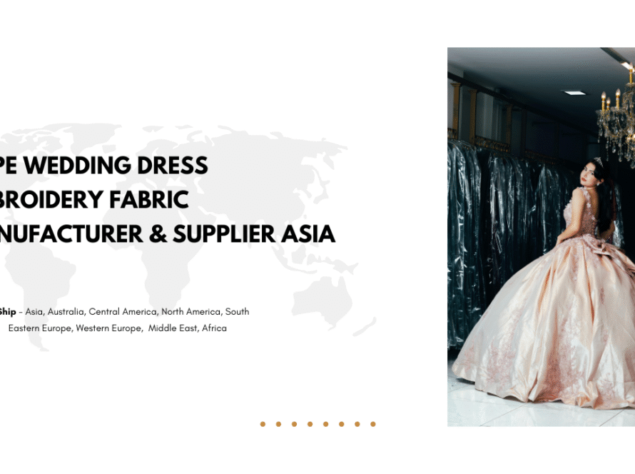 Cape Wedding Dress Embroidery Fabric Manufacturer & Supplier Asia