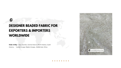 Designer Beaded Fabric for Exporters & Importers Worldwide