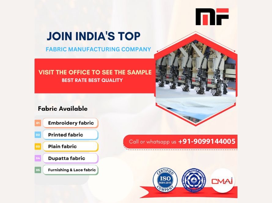 Join India's Top Fabric Manufacturing Company Madhav Fashion for your garment Company