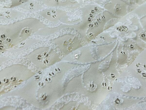 Glister Sequins Embroidery fabric