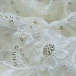 Water Sequins Embroideryfabricby madhav fashion