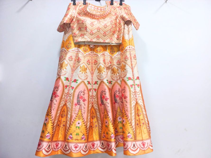Printed Embroidered Lehenga Fabric: A Guide to the Most Popular Types