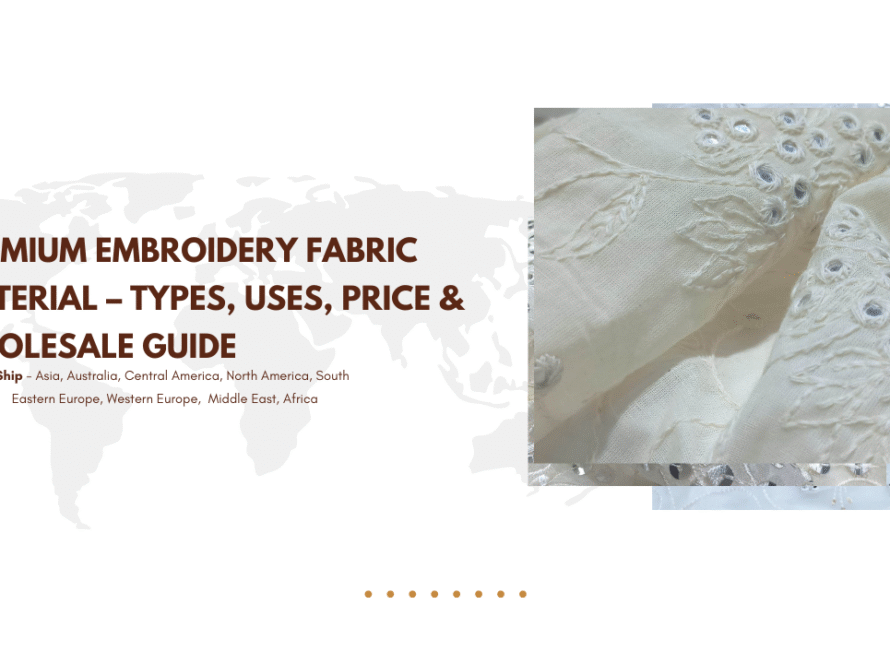 Premium Embroidery Fabric Material – Types, Uses, Price & Wholesale Guide