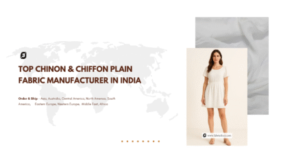 Top Chinon & Chiffon Plain Fabric Manufacturer in India