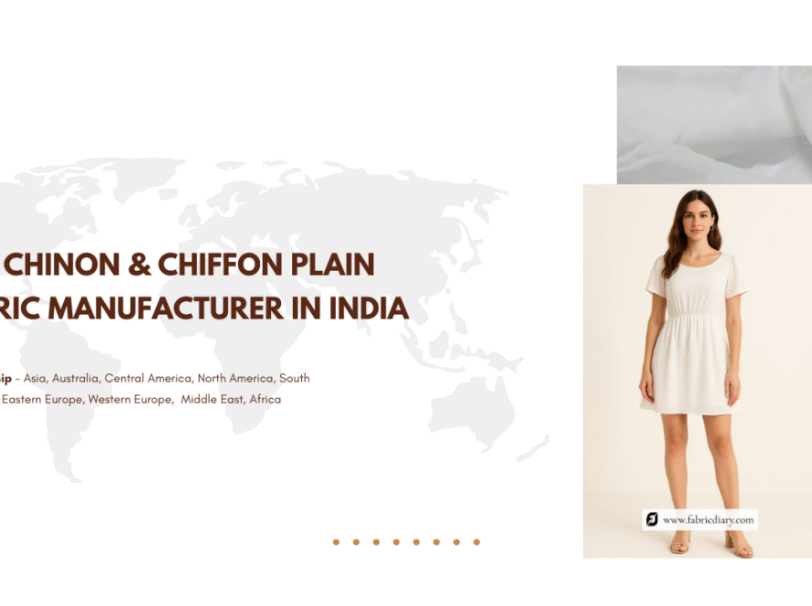 Top Chinon & Chiffon Plain Fabric Manufacturer in India