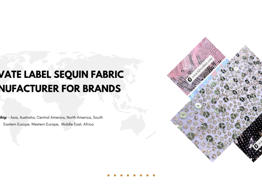 Private Label Sequin Fabric Manufacturer For Brands