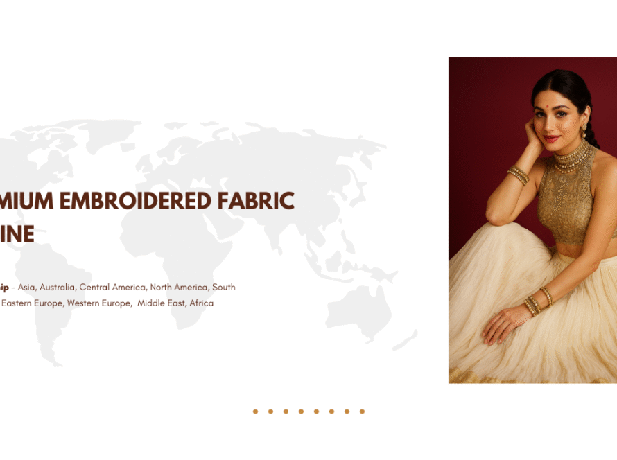 premium embroidered fabric online