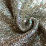 Zari Work Embroidery fabric with Lining Sequins - suitable for Luxurious Garment -1727A
