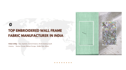 Top Embroidered Wall Frame Fabric Manufacturer in India