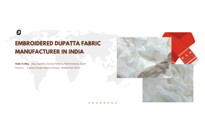 Top Embroidered Dupatta Fabric Manufacturer in India