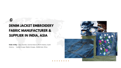 Denim Jacket Embroidery Fabric Manufacturer & Supplier in India, Asia
