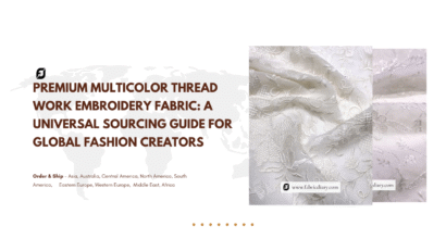 Multicolor Thread Embroidery Fabric