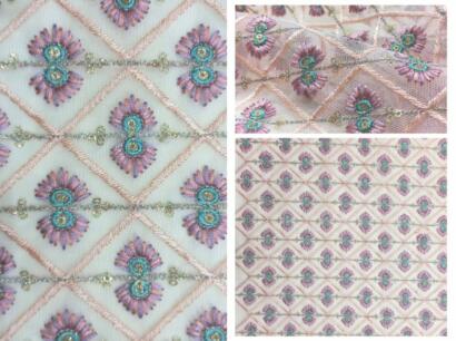 Buy Embroidery Fabric Material Embroidered Fabrics online in India