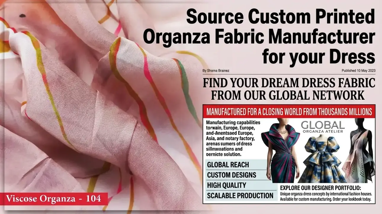 Custom Organza Printing for Fashion Dresses and Garments