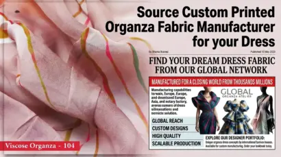 Custom Organza Printing for Fashion Dresses and Garments