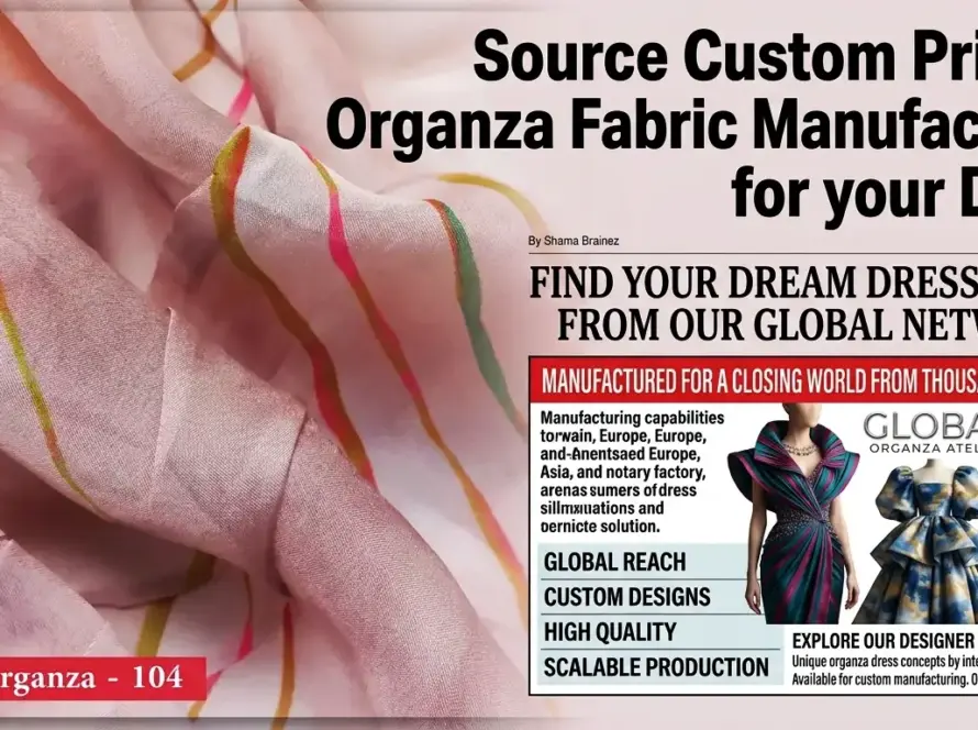 Custom Organza Printing for Fashion Dresses and Garments