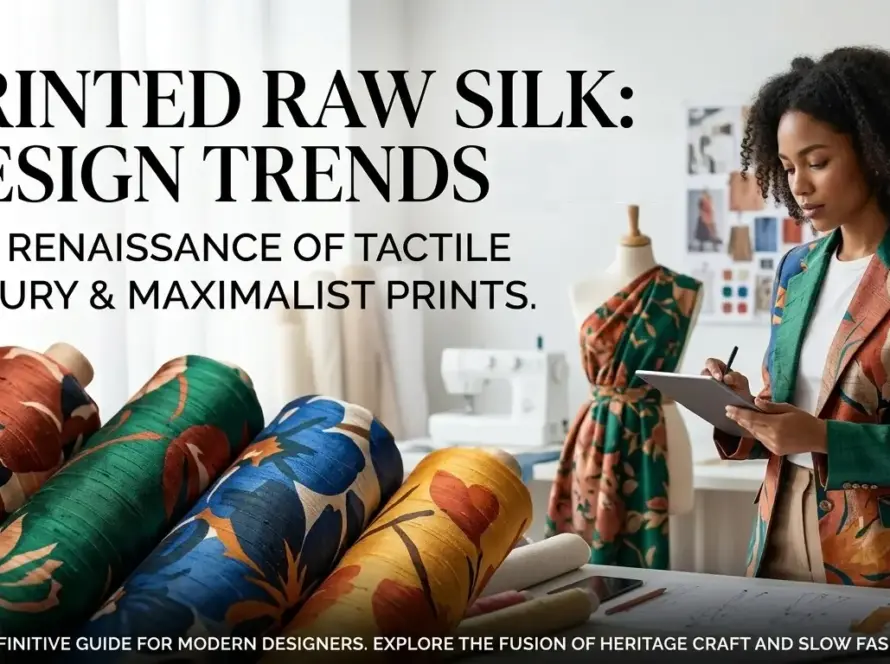Printed Raw Silk Fabric Trends for Designers