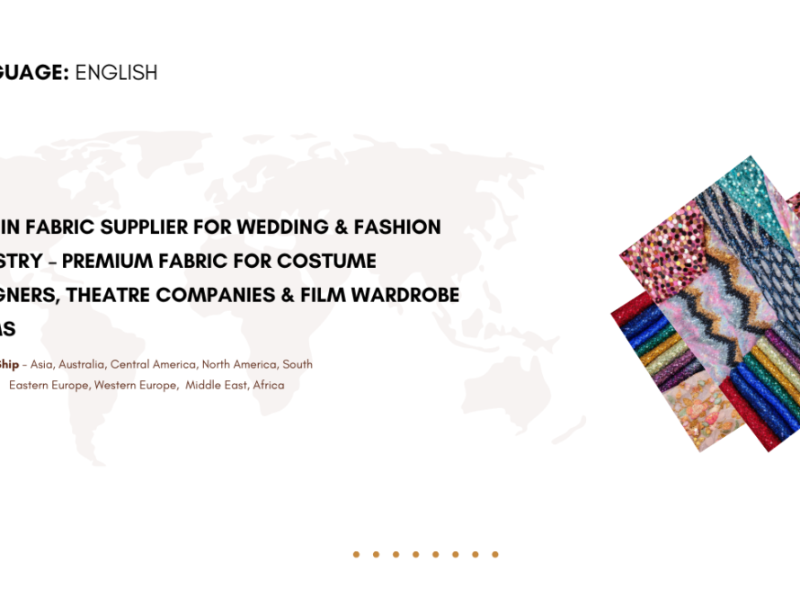 Sequin Fabric Supplier for Wedding & Fashion Industry – Premium Fabric for Costume Designers, Theatre Companies & Film Wardrobe Teams