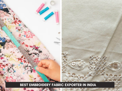 Madhav fashion is best Embroidery fabric exporter in india (Bharat)