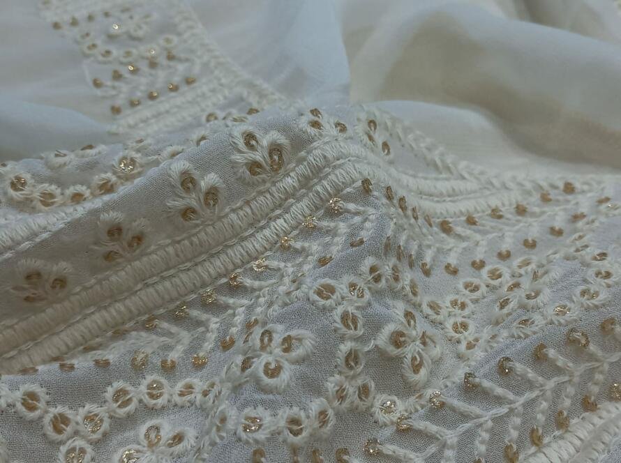 Buy Bridal Sequins Embroidery fabric for Wedding Sherwani