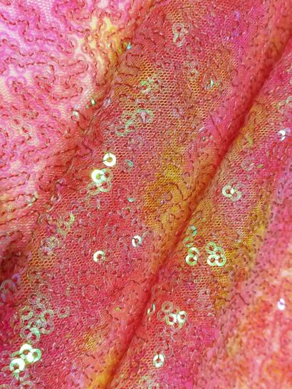 Buy Glamorous Sequins Embroidery on Net fabric