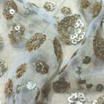 Buy Net sequins butti fabric for women clothes in india