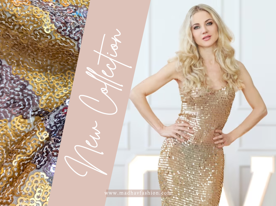 Buy Sequins fabric for Dress