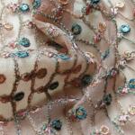 Buy Zari work embroidery fabric for women blouse in india