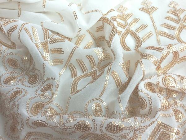 Daman Sequins Embroidered fabric