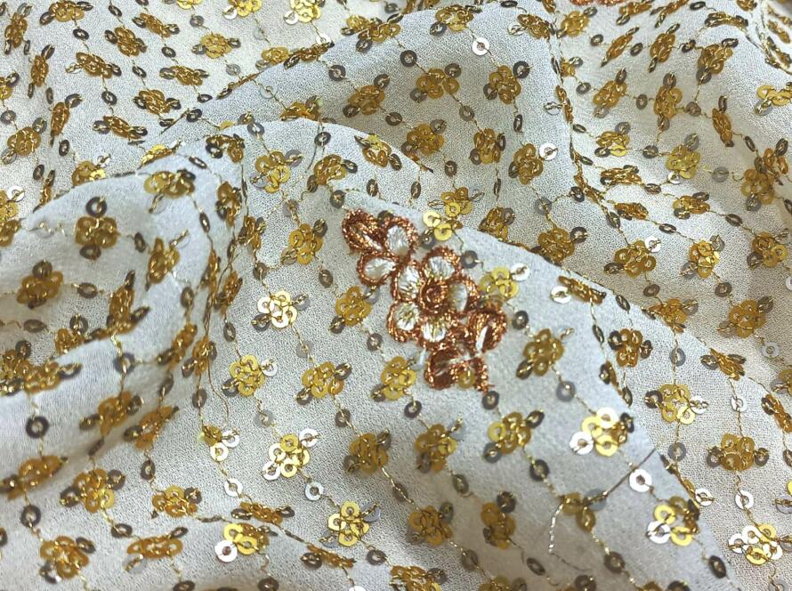 Designer Sequins Embroidery Fabric Taking the Fashion World by Storm