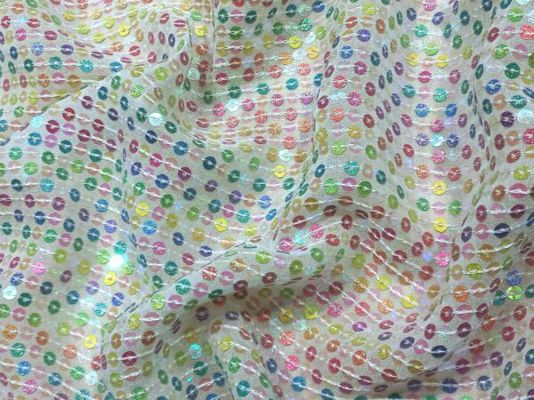 Multi color glitter sequin fabric online