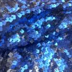 Navy blue sequin embroidery fabric wholesale