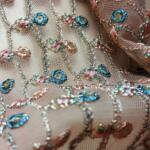 Buy Zari work embroidery fabric for women blouse in india - Image 3