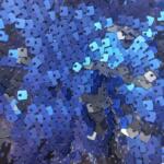 Royal blue sequin fabric for women dress