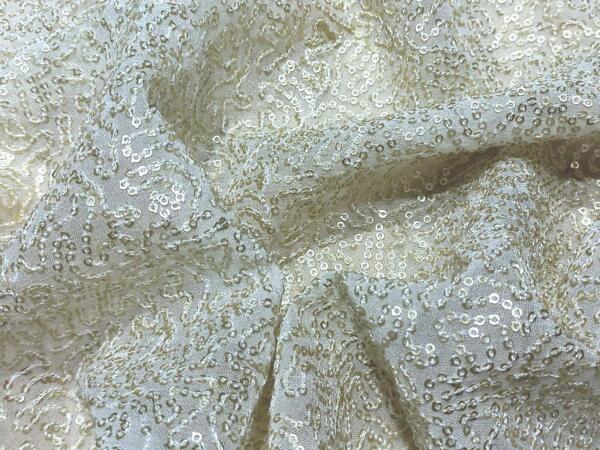 Sequins embroidery fabric online india